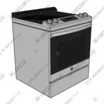 GE Appliances 30 Slide-In Electric Range - 3D Decorative GE Appliances 30 Slide In Electric Range 3D Decorative