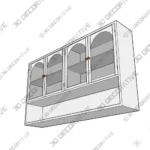 Latitude Run Four Door Glass Wall Cabinet Storage - Shop Now Latitude Run Four Door Glass Wall Cabinet Storage Shop Now