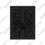 Nova Royal Celtic Knotwork Iron Door Style 020 3D Models