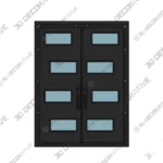 Nova Royal Egyptian Revival Iron Door Style 022 - 3D Decorative Nova Royal Egyptian Revival Iron Door Style 022 3D Decorative