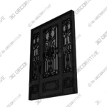 Nova Royal Organic Flow Iron Door Style 029 - 3D Models Nova Royal Organic Flow Iron Door Style 029 3D Models