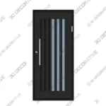 Nova Royal Riveted Industrial Iron Door Style 012 - 3D Decorative Nova Royal Riveted Industrial Iron Door Style 012 3D Decorative