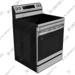 Samsung 6.3 cu ft Smart Freestanding Electric Range - 3D Decorative Samsung 6.3 cu ft Smart Freestanding Electric Range 3D Decorative