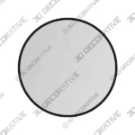 Valancia Round Bathroom Vanity Mirror – 3D Decorative Valancia Round Bathroom Vanity Mirror – 3D Decorative