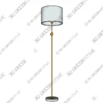 Adjustable Floor Lamp 65 Inch Tall Lighting Fixture 3D Models