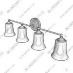 Alnora Vanity Light Vintage Dimmable 4 Light Fixture - Buy Now Alnora Vanity Light Vintage Dimmable 4 Light Fixture Buy Now