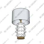 Ceramic Table Lamp Matte White Fabric Shade Lighting Shop Now