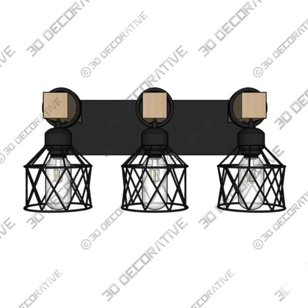 Dimmable Vanity Light Modern LED Bathroom Fixture - 3D Models