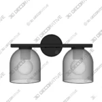 Meola Vanity Light 2 Light Dimmable Bathroom Fixture - 3D Models Meola Vanity Light 2 Light Dimmable Bathroom Fixture 3D Models