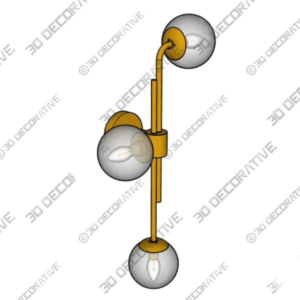 Mercer41 3 Light Dimmable Modern Linear Vanity Light - 3D Decorative