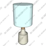 Modern Table Lamp 18 Inch Compact Lighting - 3D Decorarive Modern Table Lamp 18 Inch Compact Lighting 3D Decorarive