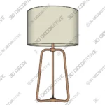 Modern Table Lamp 25.5 Inch Tall Sleek Lighting - 3D Models Modern Table Lamp 25.5 Inch Tall Sleek Lighting 3D Models