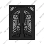 Nova Royal Art Deco Scrollwork Iron Door Style 046 - 3D Decorative Nova Royal Art Deco Scrollwork Iron Door Style 046 3D Decorative