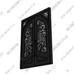 Nova Royal Art Deco Scrollwork Iron Door Style 046 - 3D SketchUp Nova Royal Art Deco Scrollwork Iron Door Style 046 3D SketchUp