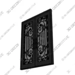 Nova Royal Organic Vine Iron Door Style 037 - 3D SketchUp Nova Royal Organic Vine Iron Door Style 037 3D SketchUp