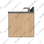 Ashbury 30 Wall Mount Vanity Natural White Oak Floating Design - 3D SketchUp Ashbury 30 Wall Mount Vanity Natural White Oak Floating Design 3D SketchUp