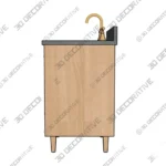 Ashbury Vanity 24 Inch Natural White Oak Bathroom - 3D SketchUp Ashbury Vanity 24 Inch Natural White Oak Bathroom 3D SketchUp