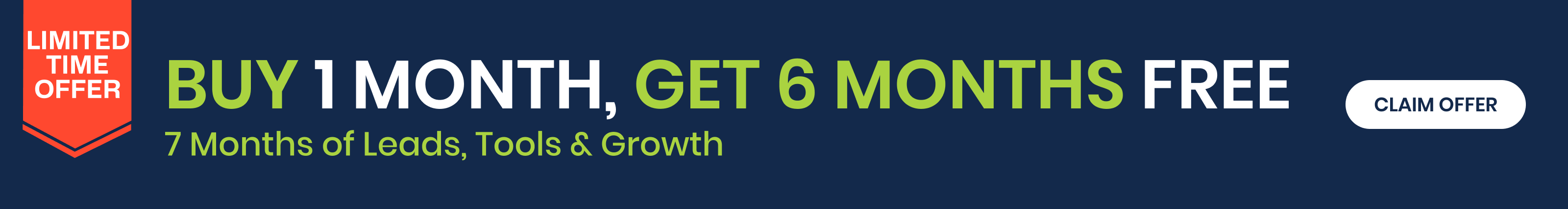 Buy 1 and Get Additionally 6 Months Free- Tools and Leads SBC