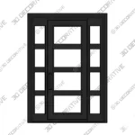 Nova Royal Florentine Scroll Iron Door Style 051 3D Decorative