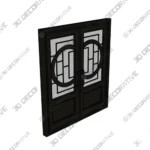 Nova Royal Modernist Wrought Iron Door Style 050 -3D Decorative Nova Royal Modernist Wrought Iron Door Style 050 3D Decorative