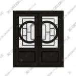 Nova Royal Modernist Wrought Iron Door Style 050 - 3D SketchUp Nova Royal Modernist Wrought Iron Door Style 050 3D SketchUp