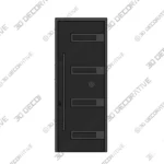 Ronex 0131 Stainless Horizon Entry 96 Inch Modern Access 3D Decorative