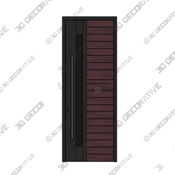 Ronex 0162 Red Oak Passage 96 Inch Modern Transition 3D Decorative