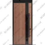 Ronex 1033 Teak Modern Portal 96 Inch Contemporary Entry Ronex 1033 Teak Modern Portal 96 Inch Contemporary Entry