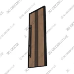 Ronex 1055 Teak Entry Portal Modern Design 3D SketchUp