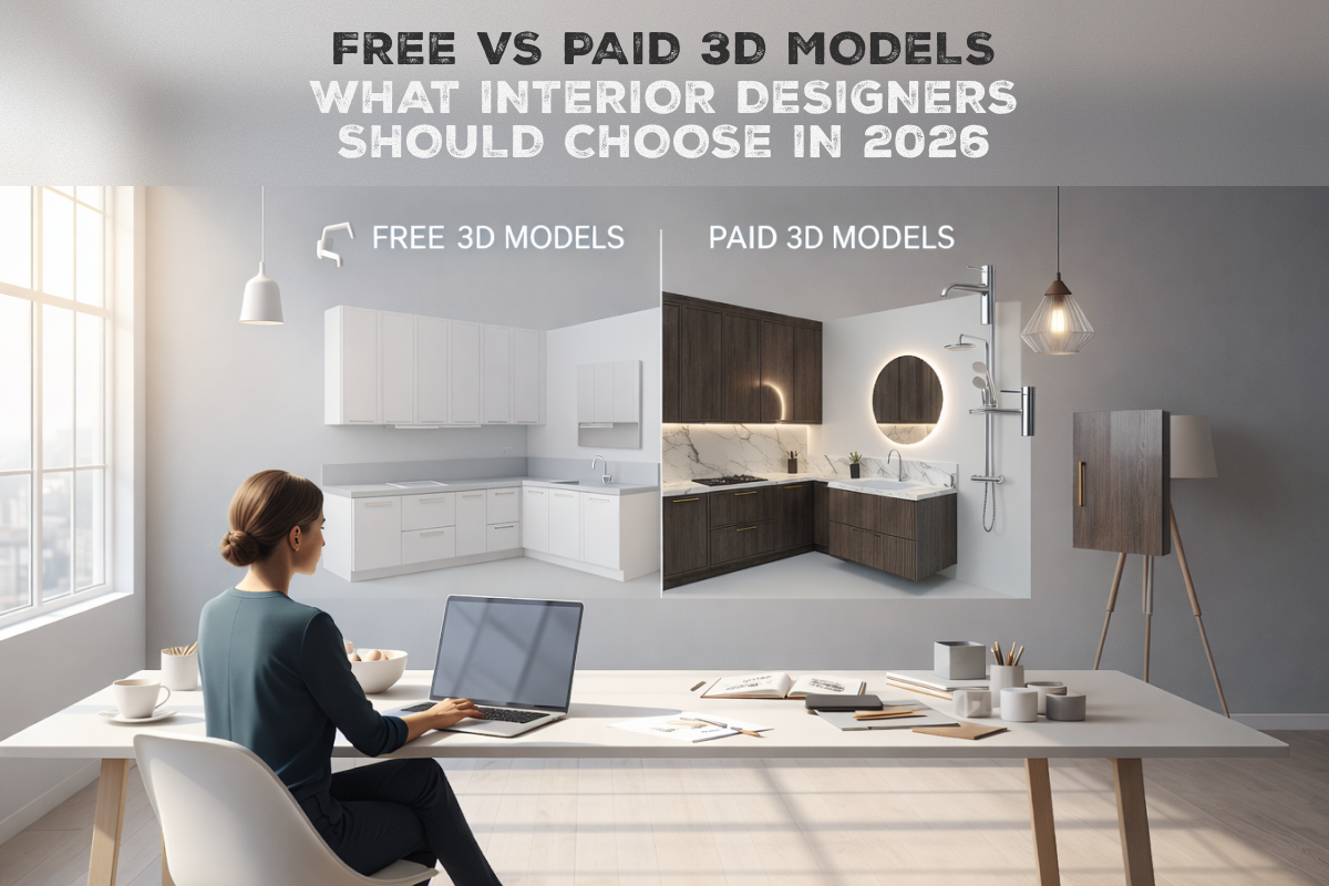 Free vs Paid 3D Models — What Interior Designers Should Choose (2026)