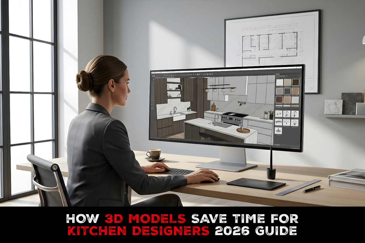How 3D Models Save Time for Kitchen Designers