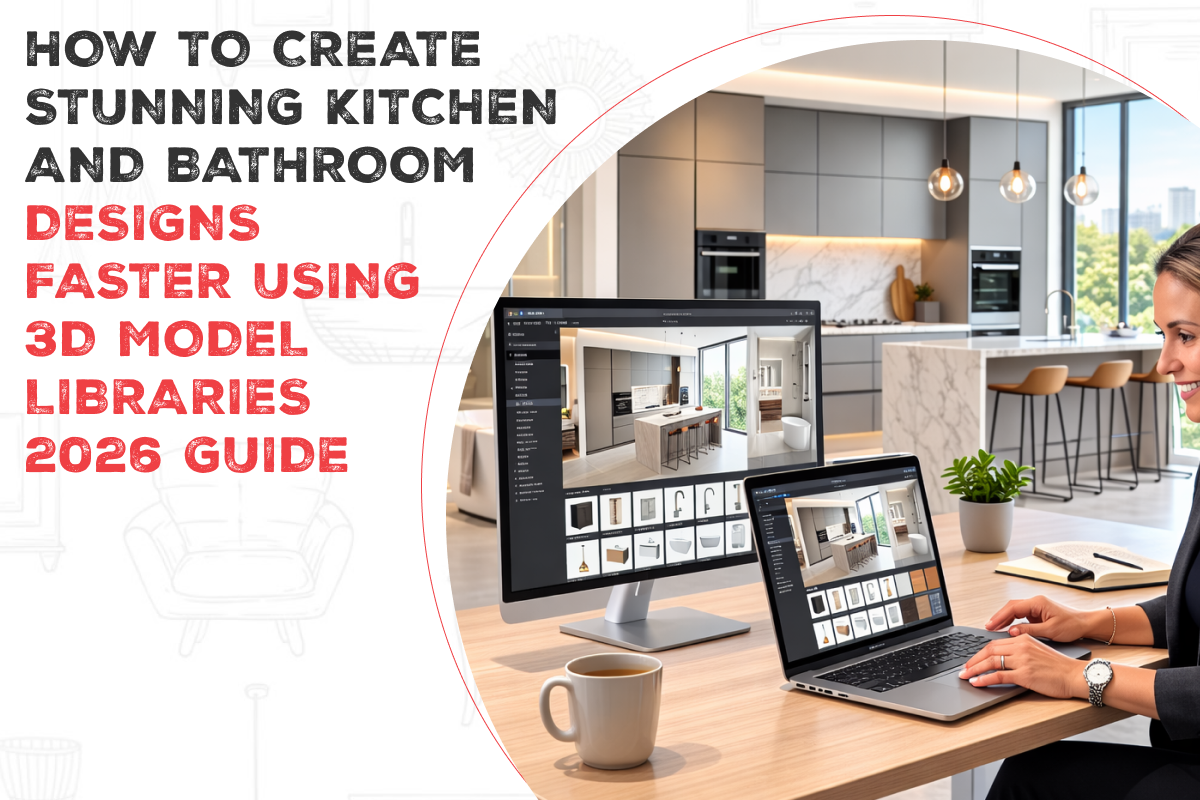 How to Create Stunning Kitchen & Bathroom Designs Faster Using 3D Model Libraries